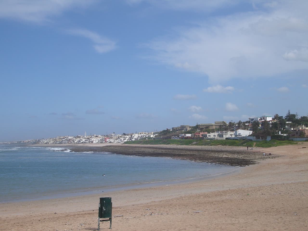 Plage de Temara sur le littoral atlantique